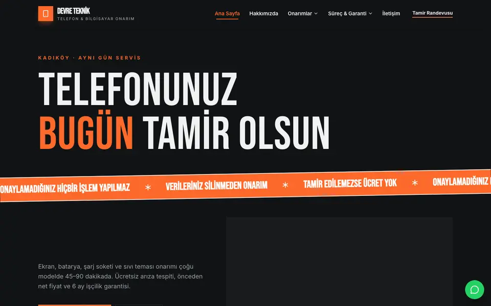 Telefon Tamiri · Poster şablonu