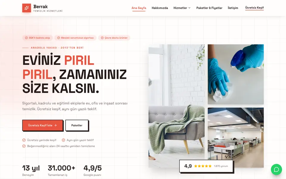 Temizlik Şirketi · Brutal şablonu