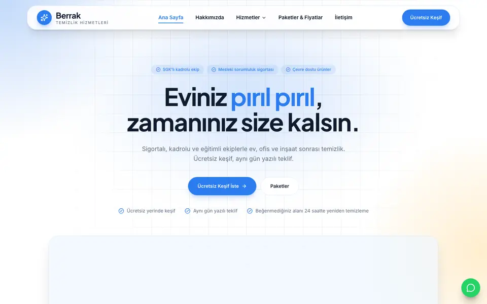 Temizlik Şirketi · Kristal şablonu