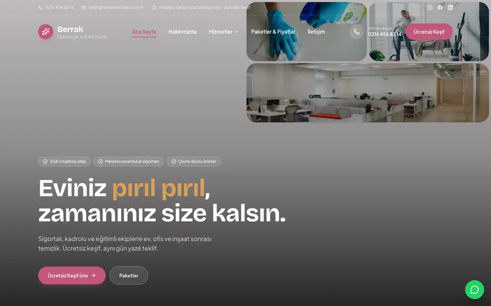 Temizlik Şirketi · Mozaik şablonu