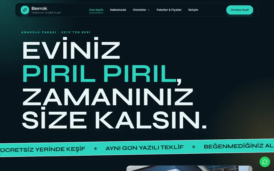 Temizlik Şirketi · Neon şablonu