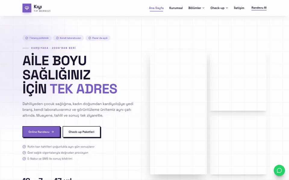 Tıp Merkezi · Brutal şablonu