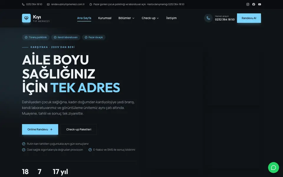 Tıp Merkezi · Cesur şablonu
