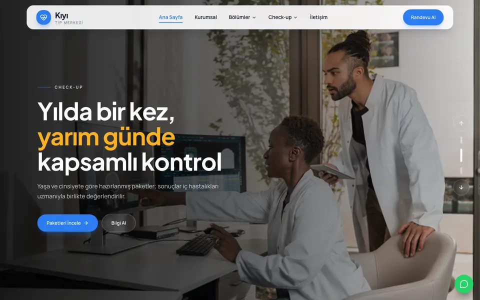 Tıp Merkezi · Dinamik şablonu