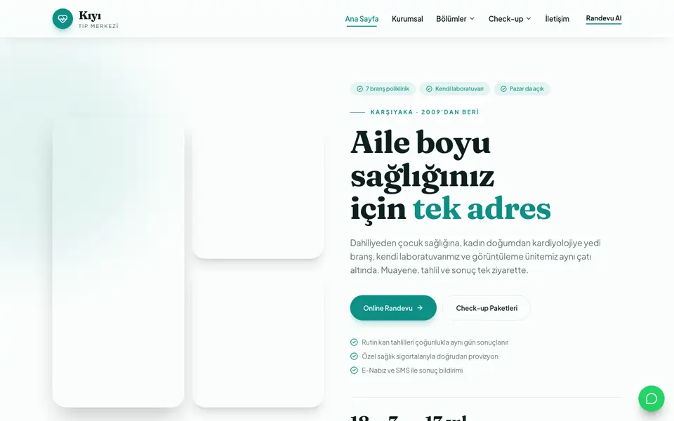 Tıp Merkezi · Doğal şablonu