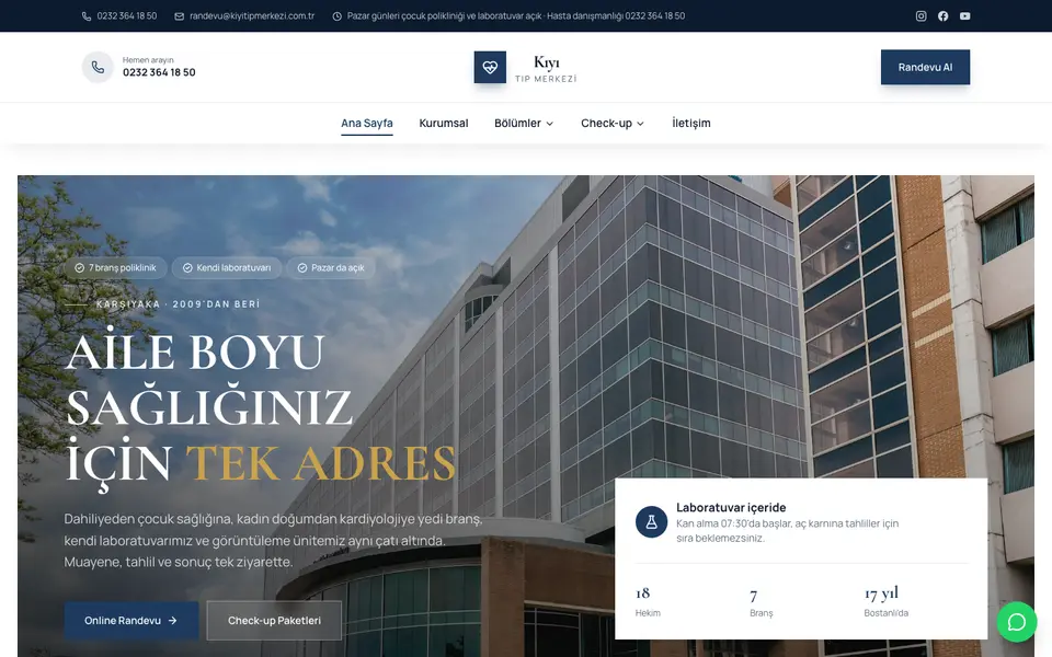 Tıp Merkezi · Elit şablonu
