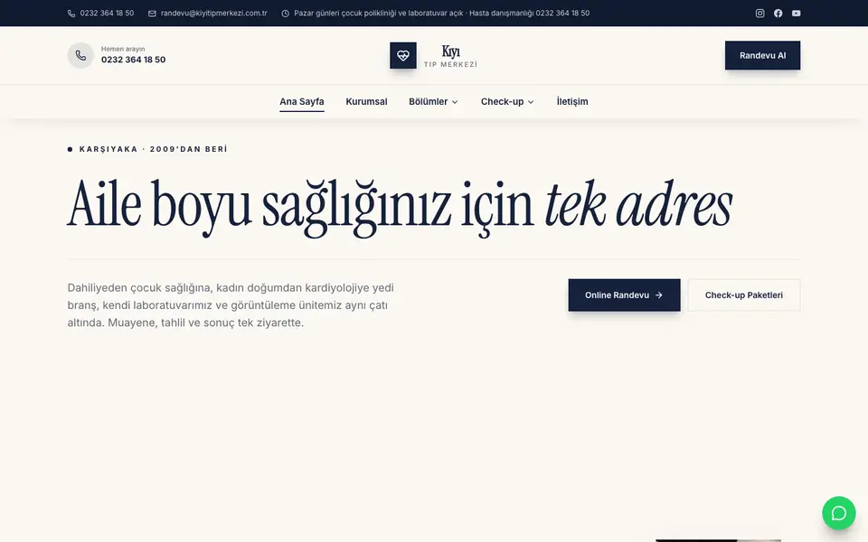 Tıp Merkezi · Gazete şablonu