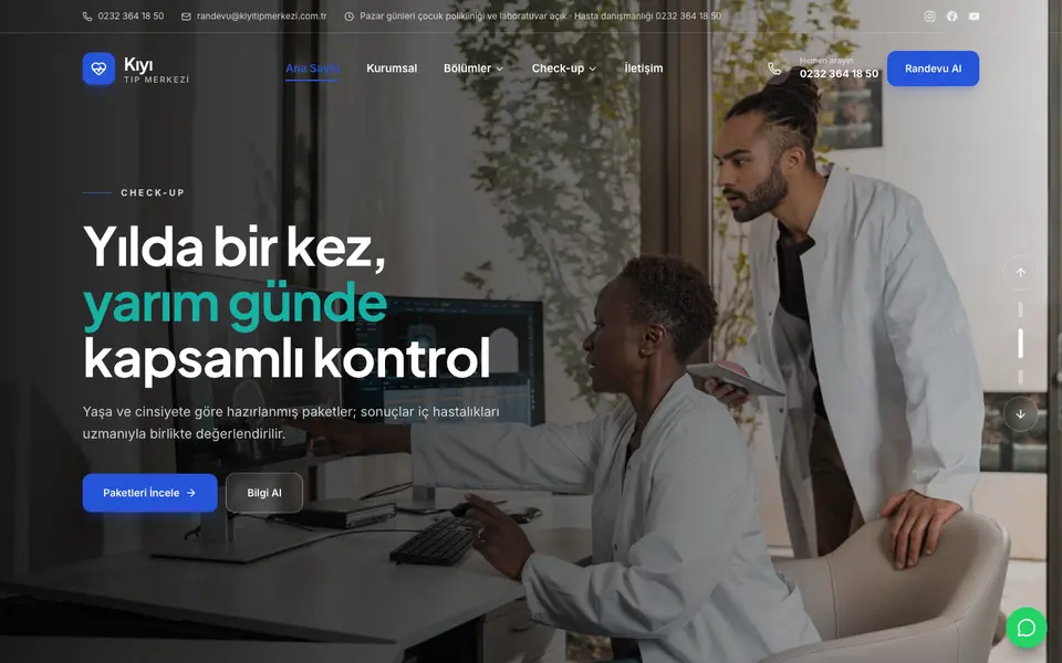 Tıp Merkezi · Klasik şablonu