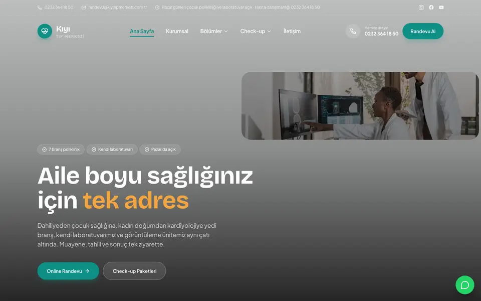 Tıp Merkezi · Mozaik şablonu