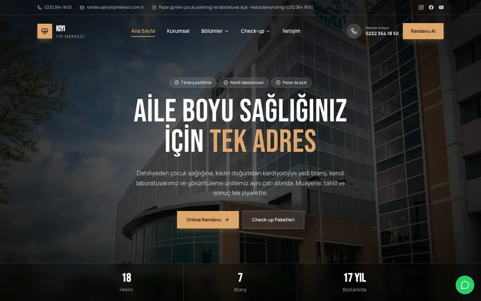Tıp Merkezi · Sinema şablonu