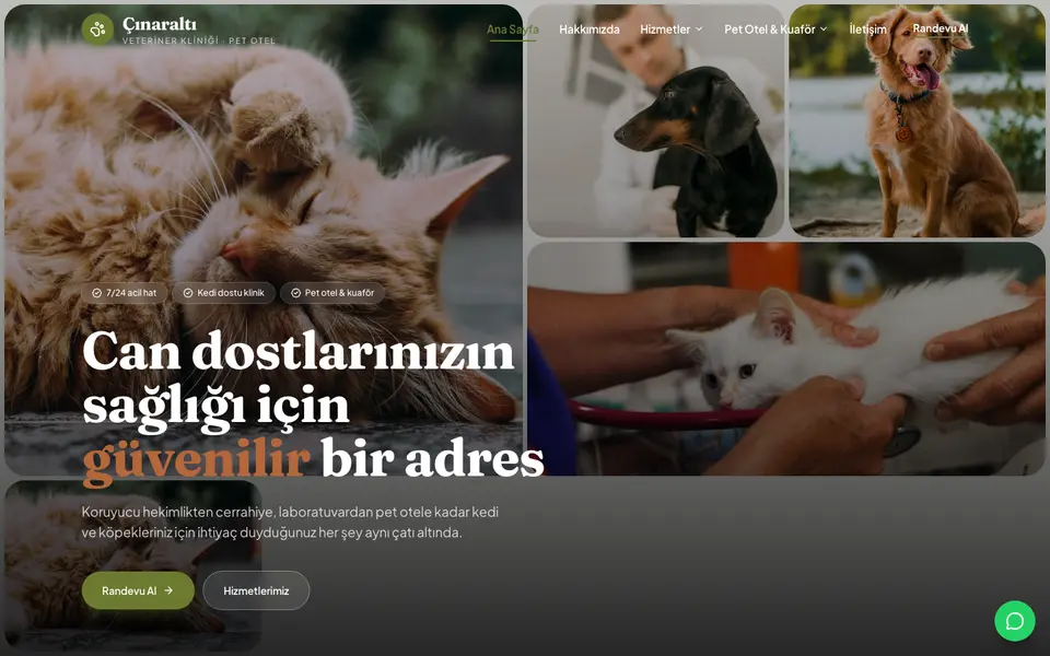 Veteriner Kliniği · Bahar şablonu