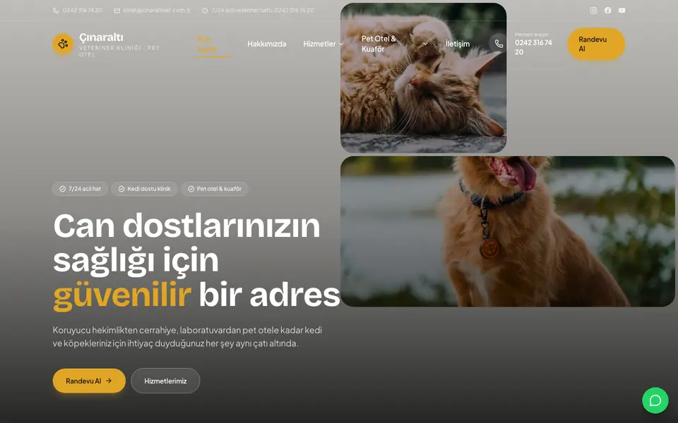 Veteriner Kliniği · Mozaik şablonu