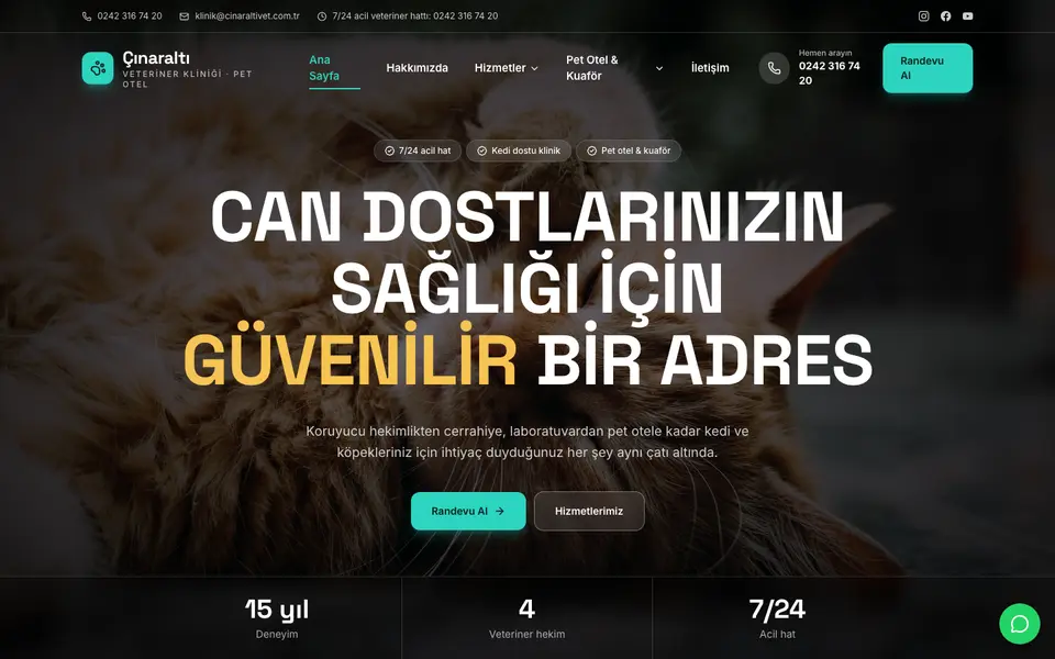 Veteriner Kliniği · Sahne şablonu