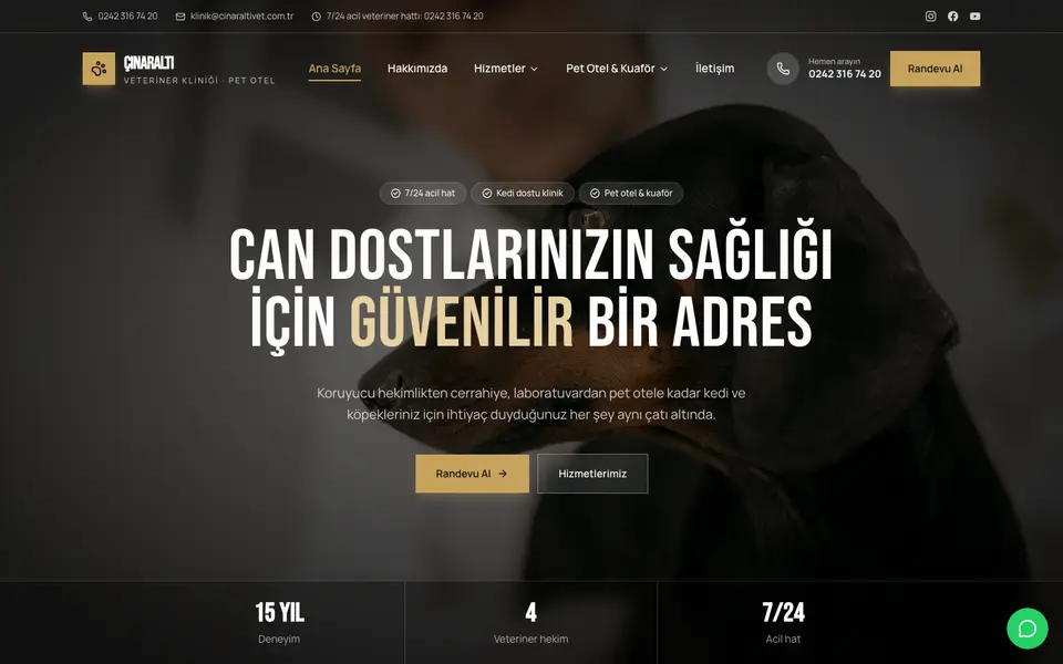 Veteriner Kliniği · Sinema şablonu