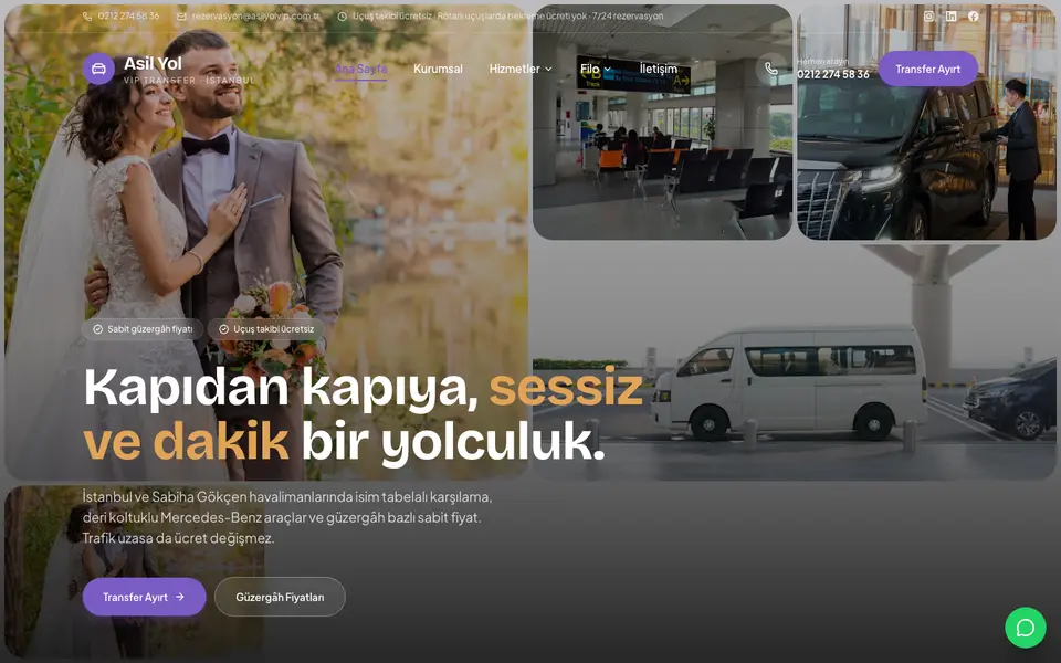VIP Transfer · Mozaik şablonu
