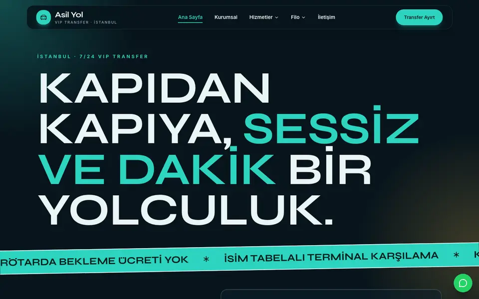 VIP Transfer · Neon şablonu